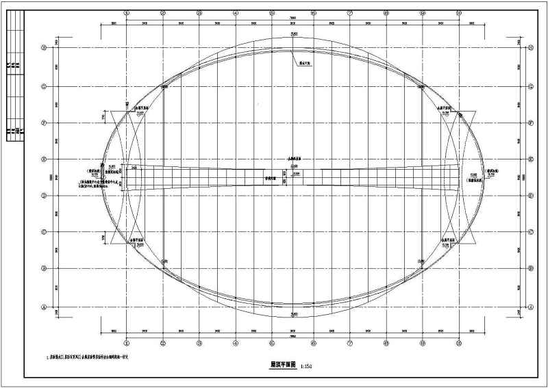 某体育馆建筑<a href=https://www.yitu.cn/su/7590.html target=_blank class=infotextkey>设计</a>cad施工图带渲染效果图