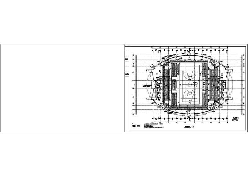 某体育馆建筑<a href=https://www.yitu.cn/su/7590.html target=_blank class=infotextkey>设计</a>cad施工图带渲染效果图