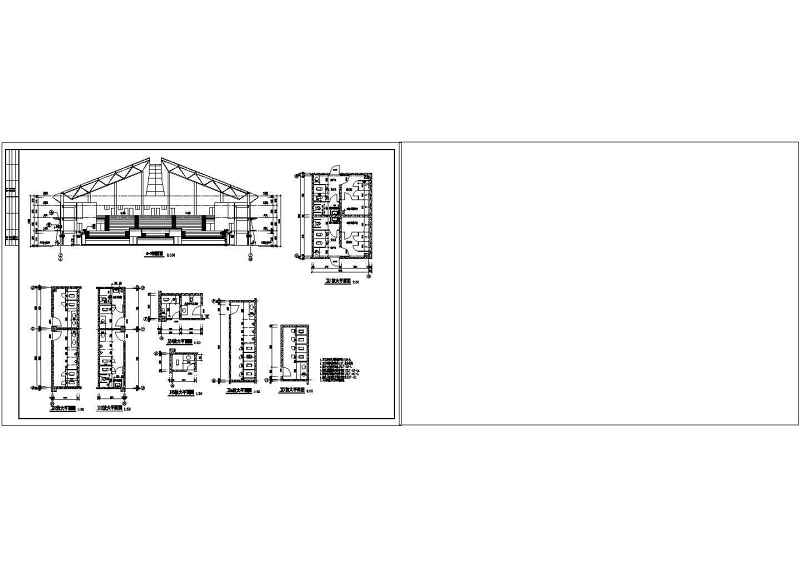 某体育馆建筑<a href=https://www.yitu.cn/su/7590.html target=_blank class=infotextkey>设计</a>cad施工图带渲染效果图