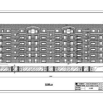 某地6层砖混结构商住楼建筑施工图