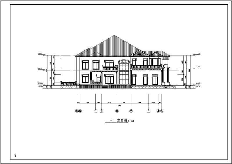 某二层<a href=https://www.yitu.cn/su/7637.html target=_blank class=infotextkey>框架</a>结构别墅<a href=https://www.yitu.cn/su/8159.html target=_blank class=infotextkey>楼</a>建筑<a href=https://www.yitu.cn/su/7590.html target=_blank class=infotextkey>设计</a>施工图