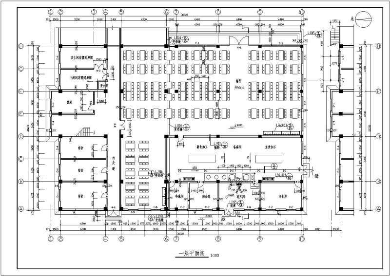 某二层<a href=https://www.yitu.cn/su/7637.html target=_blank class=infotextkey>框架</a><a href=https://www.yitu.cn/sketchup/canting/index.html target=_blank class=infotextkey><a href=https://www.yitu.cn/su/7825.html target=_blank class=infotextkey>餐厅</a></a>建筑、结构<a href=https://www.yitu.cn/su/7590.html target=_blank class=infotextkey>设计</a>施工图