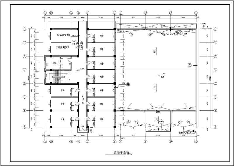 某二层<a href=https://www.yitu.cn/su/7637.html target=_blank class=infotextkey>框架</a><a href=https://www.yitu.cn/sketchup/canting/index.html target=_blank class=infotextkey><a href=https://www.yitu.cn/su/7825.html target=_blank class=infotextkey>餐厅</a></a>建筑、结构<a href=https://www.yitu.cn/su/7590.html target=_blank class=infotextkey>设计</a>施工图