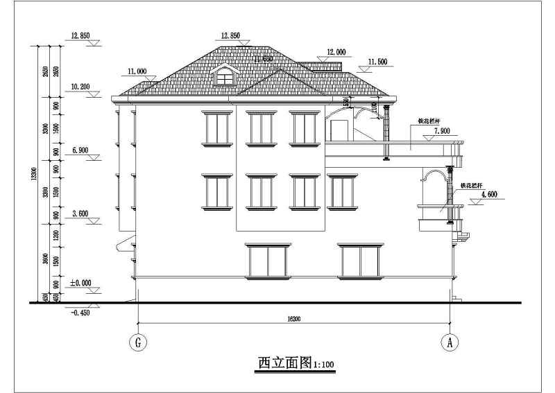 某<a href=https://www.yitu.cn/su/7872.html target=_blank class=infotextkey>地</a>上三层<a href=https://www.yitu.cn/su/7637.html target=_blank class=infotextkey>框架</a>结构独栋别墅建筑<a href=https://www.yitu.cn/su/7590.html target=_blank class=infotextkey>设计</a>方案<a href=https://www.yitu.cn/su/7937.html target=_blank class=infotextkey>图纸</a>