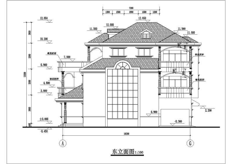 某<a href=https://www.yitu.cn/su/7872.html target=_blank class=infotextkey>地</a>上三层<a href=https://www.yitu.cn/su/7637.html target=_blank class=infotextkey>框架</a>结构独栋别墅建筑<a href=https://www.yitu.cn/su/7590.html target=_blank class=infotextkey>设计</a>方案<a href=https://www.yitu.cn/su/7937.html target=_blank class=infotextkey>图纸</a>