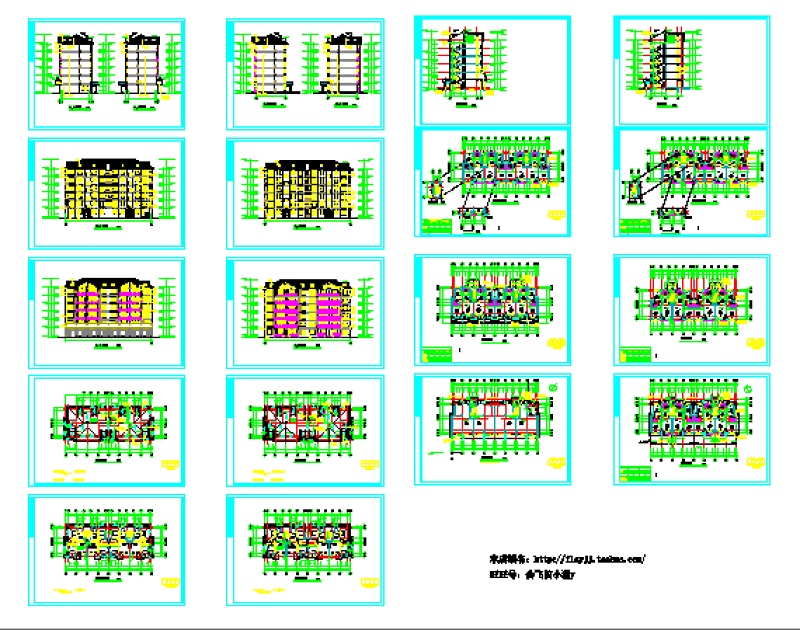 超火爆的42套多层高层住宅单元<a href=https://www.yitu.cn/su/8159.html target=_blank class=infotextkey>楼</a>建筑<a href=https://www.yitu.cn/su/7590.html target=_blank class=infotextkey>设计</a><a href=https://www.yitu.cn/su/7937.html target=_blank class=infotextkey>图纸</a>