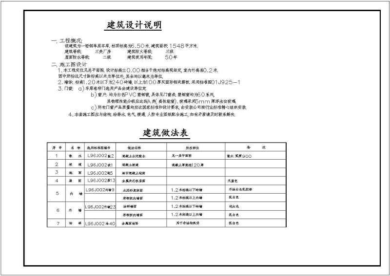 某轻钢单层车库<a href=https://www.yitu.cn/su/7590.html target=_blank class=infotextkey>设计</a>cad建筑结构施工图