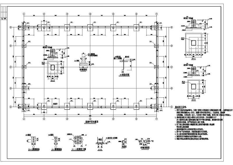 某轻钢单层车库<a href=https://www.yitu.cn/su/7590.html target=_blank class=infotextkey>设计</a>cad建筑结构施工图