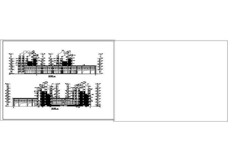 小区住宅建筑设计CAD施工图（带地下车库）