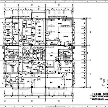 疾控中心实验室全套平面布局施工cad方案图