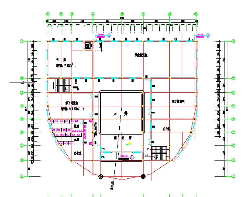 城建图书馆<a href=https://www.yitu.cn/su/7590.html target=_blank class=infotextkey>设计</a>方案图