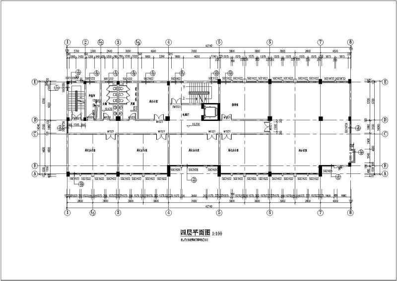 某工商局<a href=https://www.yitu.cn/su/8081.html target=_blank class=infotextkey>办公<a href=https://www.yitu.cn/su/8159.html target=_blank class=infotextkey>楼</a></a>全套建筑施工图