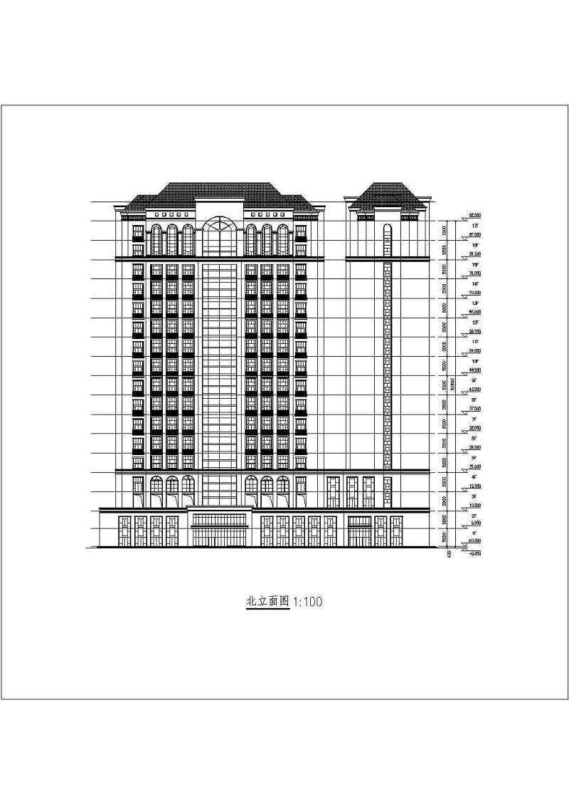 某地下二层地上十七层框架结构酒店公寓建筑设计方案
