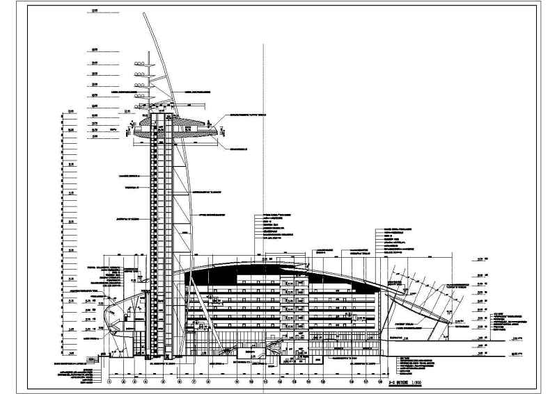 某知名体育馆全套建筑施工图