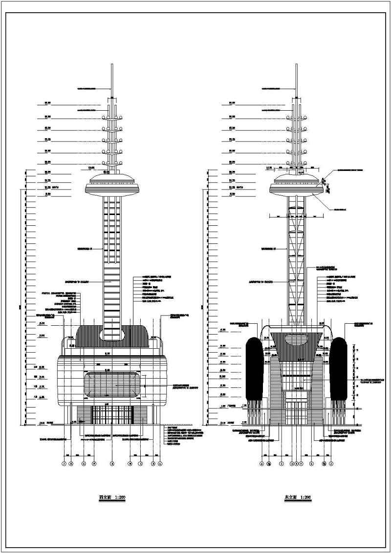 某知名体育馆全套建筑施工图