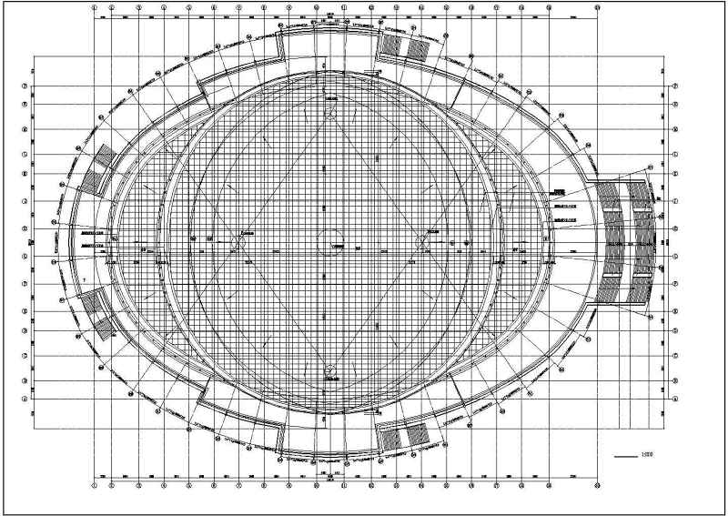 浙江省某体育馆建筑图