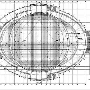 浙江省某体育馆建筑图