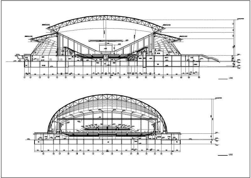 浙江省某体育馆建筑图