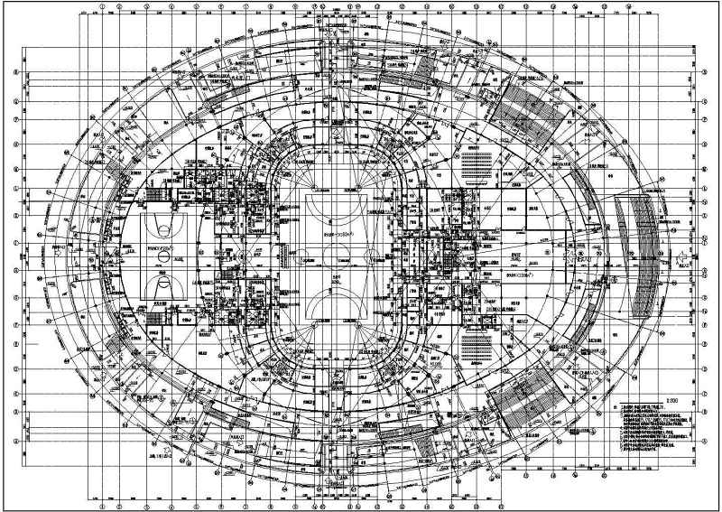 浙江省某体育馆建筑图