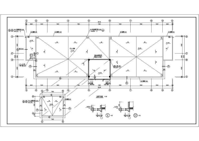 某工厂综合<a href=https://www.yitu.cn/su/8159.html target=_blank class=infotextkey>楼</a>建筑<a href=https://www.yitu.cn/su/7590.html target=_blank class=infotextkey>设计</a>施工CAD扩出图