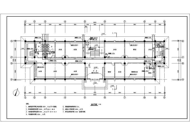 某工厂综合<a href=https://www.yitu.cn/su/8159.html target=_blank class=infotextkey>楼</a>建筑<a href=https://www.yitu.cn/su/7590.html target=_blank class=infotextkey>设计</a>施工CAD扩出图