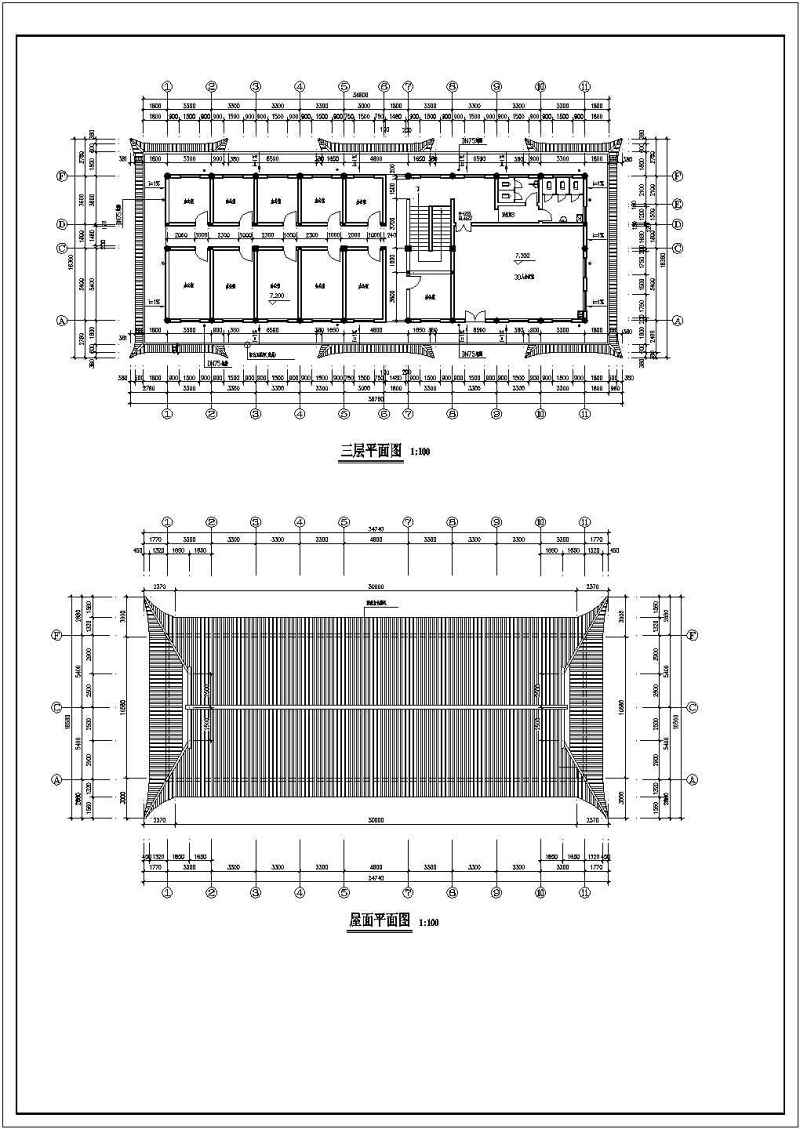 某3层<a href=https://www.yitu.cn/su/7637.html target=_blank class=infotextkey>框架</a>仿古接待中心建筑<a href=https://www.yitu.cn/su/7590.html target=_blank class=infotextkey>设计</a>方案图