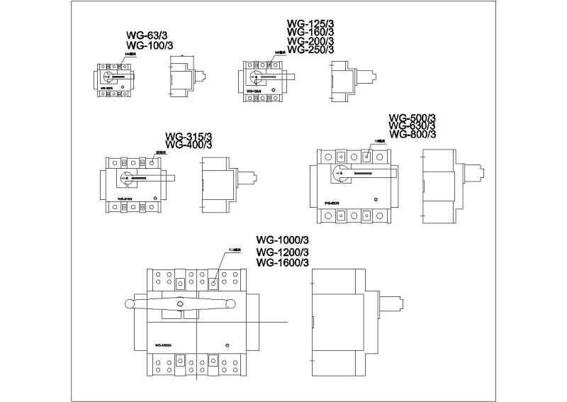 电气cad图块_ABB、正泰、施耐德常用cad图块（非常全面）