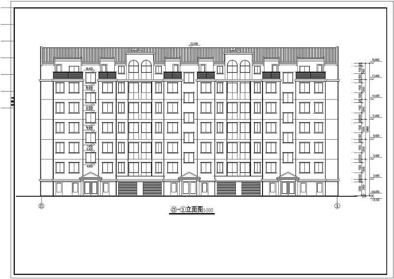 某单元式<a href=https://www.yitu.cn/su/7580.html target=_blank class=infotextkey>多层住宅</a><a href=https://www.yitu.cn/su/8159.html target=_blank class=infotextkey>楼</a><a href=https://www.yitu.cn/su/7590.html target=_blank class=infotextkey>设计</a>cad全套建筑施工图