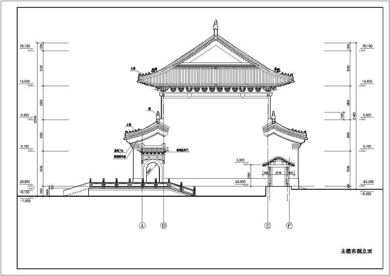 某<a href=https://www.yitu.cn/su/7872.html target=_blank class=infotextkey>地</a>多层<a href=https://www.yitu.cn/su/7637.html target=_blank class=infotextkey>框架</a>结构<a href=https://www.yitu.cn/su/7939.html target=_blank class=infotextkey>仿古建筑</a><a href=https://www.yitu.cn/su/7590.html target=_blank class=infotextkey>设计</a>施工<a href=https://www.yitu.cn/su/7937.html target=_blank class=infotextkey>图纸</a>