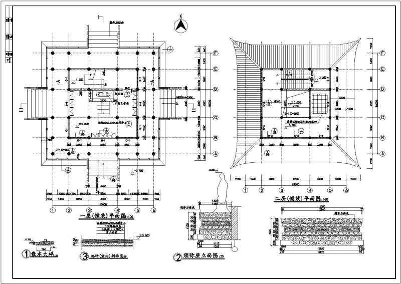 某<a href=https://www.yitu.cn/su/7872.html target=_blank class=infotextkey>地</a>区<a href=https://www.yitu.cn/su/7872.html target=_blank class=infotextkey>地</a>上三层<a href=https://www.yitu.cn/su/7939.html target=_blank class=infotextkey>仿古建筑</a>文昌阁建筑施工<a href=https://www.yitu.cn/su/7937.html target=_blank class=infotextkey>图纸</a>