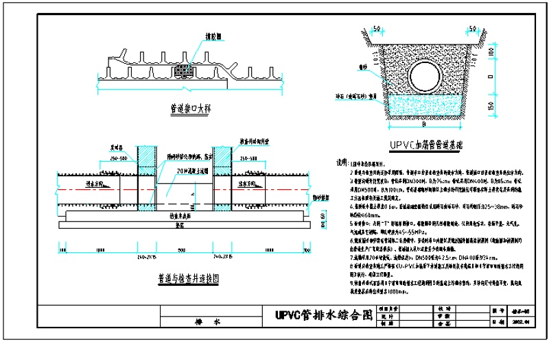 市政道路排<a href=https://www.yitu.cn/su/5628.html target=_blank class=infotextkey>水</a>工程通用图cad详图