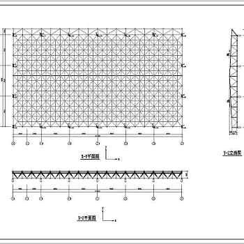 某地中型体育馆网架结构设计施工图