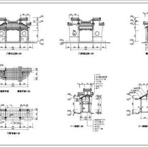 圆、方、三~八角亭、扇亭、重檐亭等22种仿古木亭建筑图3D模型