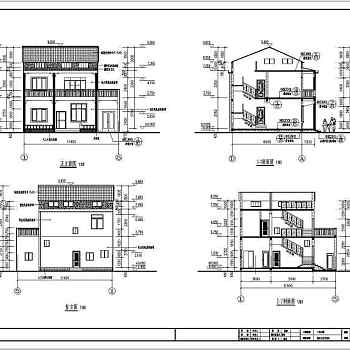 某地两层砖混结构新农村住宅建筑设计施工图纸