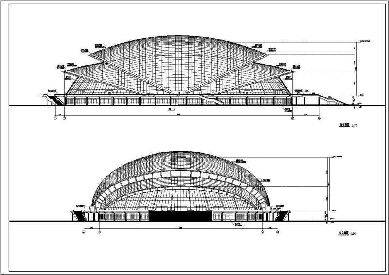 北方某省大型体育馆建筑<a href=https://www.yitu.cn/su/7590.html target=_blank class=infotextkey>设计</a>方案图