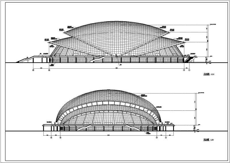 北方某省大型体育馆建筑<a href=https://www.yitu.cn/su/7590.html target=_blank class=infotextkey>设计</a>方案图