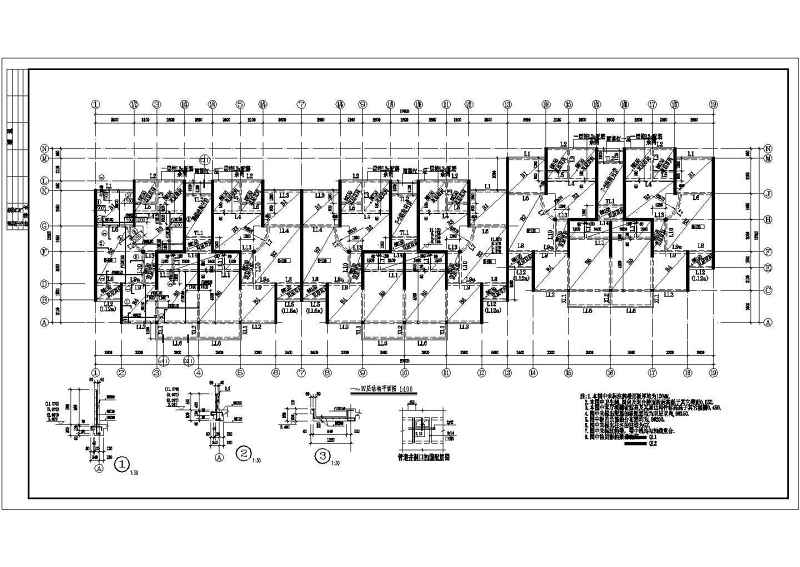 某五层住宅<a href=https://www.yitu.cn/su/8159.html target=_blank class=infotextkey>楼</a>砖混结构<a href=https://www.yitu.cn/su/7590.html target=_blank class=infotextkey>设计</a>施工<a href=https://www.yitu.cn/su/7937.html target=_blank class=infotextkey>图纸</a>