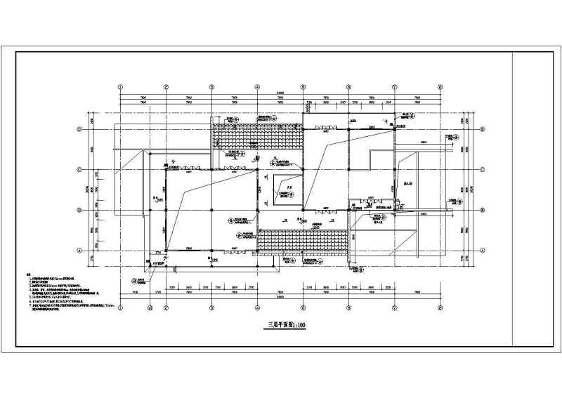 某<a href=https://www.yitu.cn/su/7872.html target=_blank class=infotextkey>地</a><a href=https://www.yitu.cn/su/7939.html target=_blank class=infotextkey>仿古建筑</a>别墅施工图