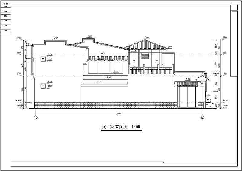 某2层砖混结构合院住宅建筑方案设计图纸