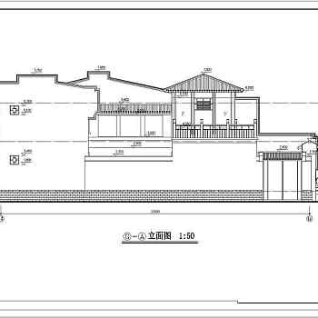 某2层砖混结构合院住宅建筑方案设计图纸