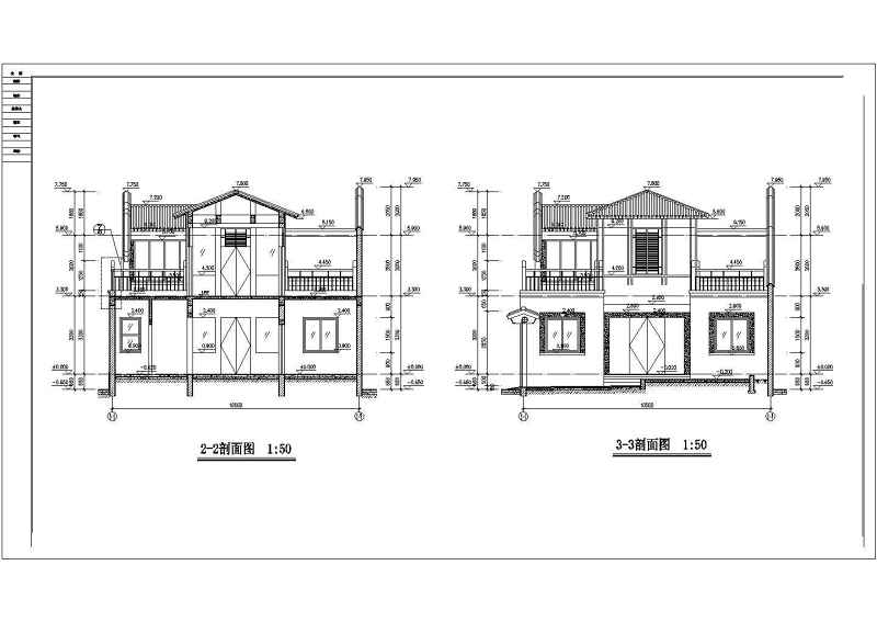 某2层砖混结构<a href=https://www.yitu.cn/su/7051.html target=_blank class=infotextkey>合院</a>住宅建筑方案<a href=https://www.yitu.cn/su/7590.html target=_blank class=infotextkey>设计</a><a href=https://www.yitu.cn/su/7937.html target=_blank class=infotextkey>图纸</a>