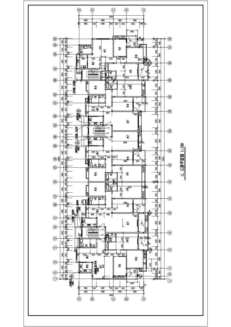 某<a href=https://www.yitu.cn/su/7872.html target=_blank class=infotextkey>地</a>六层砖混结构住宅建筑<a href=https://www.yitu.cn/su/7590.html target=_blank class=infotextkey>设计</a>施工<a href=https://www.yitu.cn/su/7937.html target=_blank class=infotextkey>图纸</a>