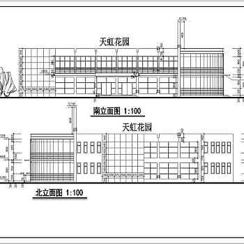 某地4层框架结构超市建筑设计施工图