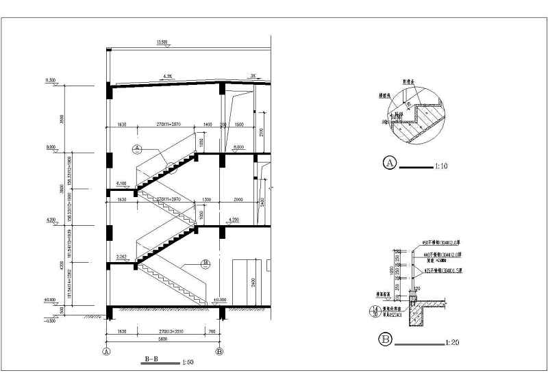 某三层综合<a href=https://www.yitu.cn/su/8159.html target=_blank class=infotextkey>楼</a>建筑结构施工cad图