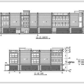 某地区三层框架结构超市建筑设计施工图