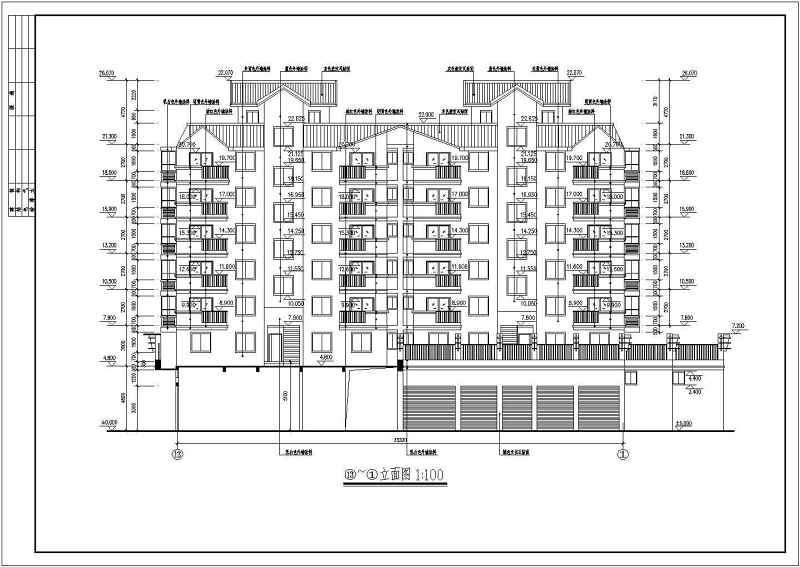 商住<a href=https://www.yitu.cn/su/8159.html target=_blank class=infotextkey>楼</a>建筑全套<a href=https://www.yitu.cn/su/7590.html target=_blank class=infotextkey>设计</a>CAD施工图