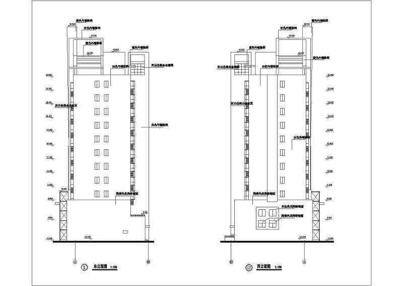 某精致商住楼建筑设计全套CAD施工图