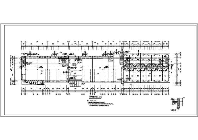 某带植<a href=https://www.yitu.cn/sketchup/cao/index.html target=_blank class=infotextkey>草</a>屋面大型综合<a href=https://www.yitu.cn/su/8159.html target=_blank class=infotextkey>楼</a><a href=https://www.yitu.cn/su/7590.html target=_blank class=infotextkey>设计</a>cad建施图