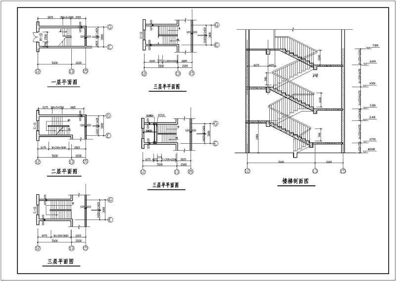 4套混凝土锅炉房、栈<a href=https://www.yitu.cn/su/8137.html target=_blank class=infotextkey>桥</a>结构施工图