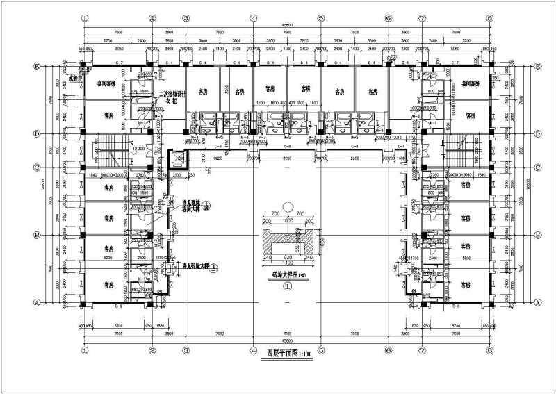 某<a href=https://www.yitu.cn/su/7872.html target=_blank class=infotextkey>地</a>旅馆方案建筑s施工图